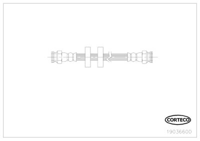 Brake Hose CORTECO 19036600