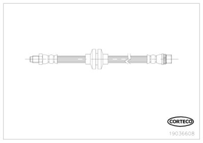 Brake Hose CORTECO 19036608