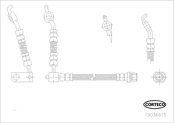 CORTECO 19036615 Brake Hose