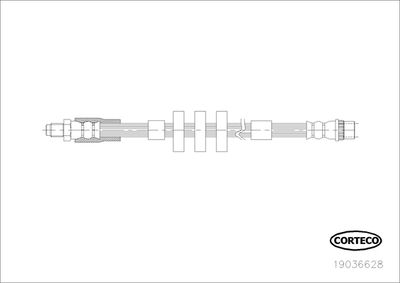 Brake Hose CORTECO 19036628