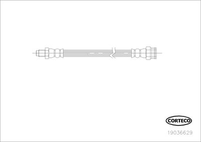 Brake Hose CORTECO 19036629