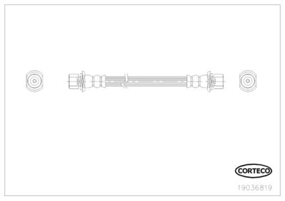 Brake Hose CORTECO 19036819