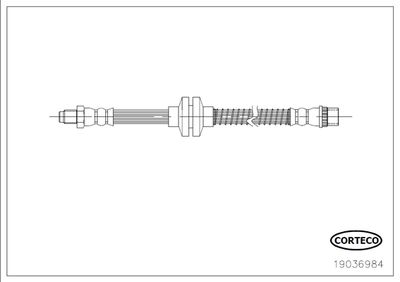 Brake Hose CORTECO 19036984