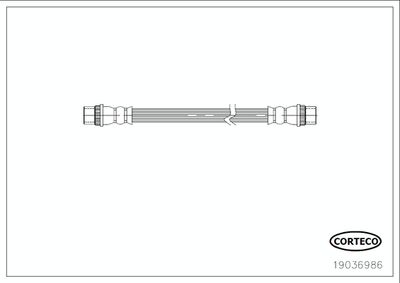 Brake Hose CORTECO 19036986