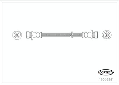 Brake Hose CORTECO 19036991