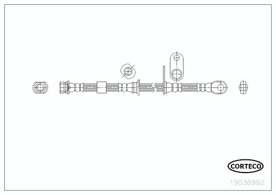 CORTECO 19036992 Brake Hose