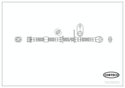 Brake Hose CORTECO 19036992