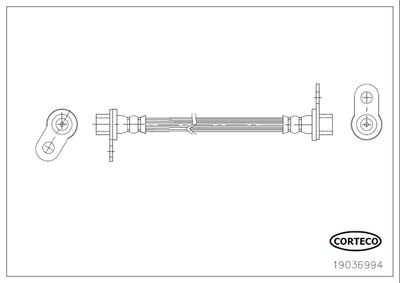 Brake Hose CORTECO 19036994