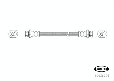 Brake Hose CORTECO 19036996