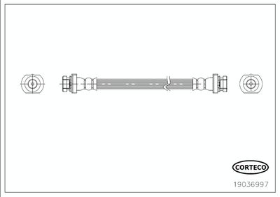 Brake Hose CORTECO 19036997