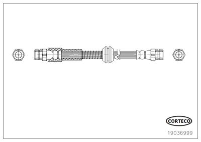 Brake Hose CORTECO 19036999