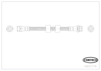 Brake Hose CORTECO 19037174