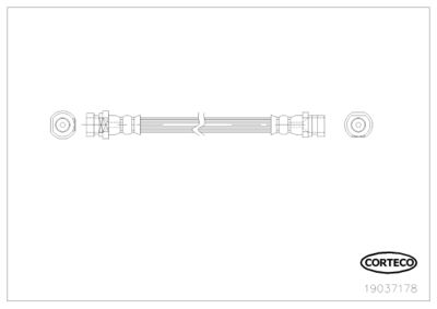 Brake Hose CORTECO 19037178