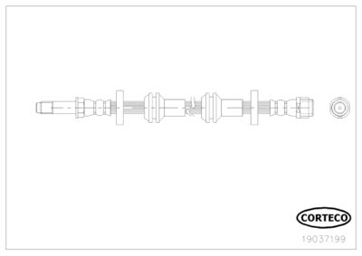 Brake Hose CORTECO 19037199