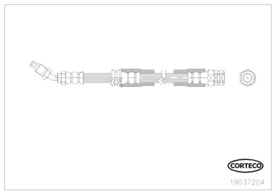 Brake Hose CORTECO 19037204