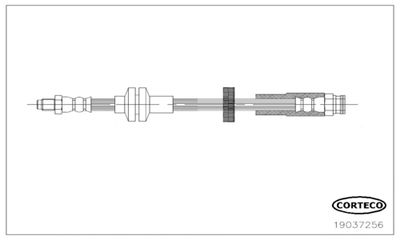 Brake Hose CORTECO 19037256