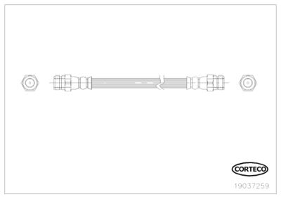 Brake Hose CORTECO 19037259