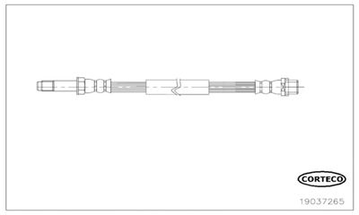Brake Hose CORTECO 19037265