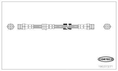 Brake Hose CORTECO 19037271