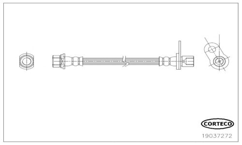 CORTECO 19037272 Brake Hose