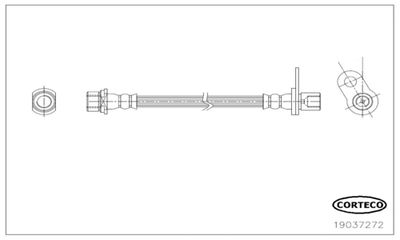 Brake Hose CORTECO 19037272