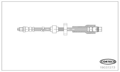 Brake Hose CORTECO 19037273