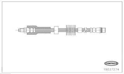 Brake Hose CORTECO 19037274