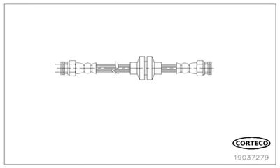 Brake Hose CORTECO 19037279