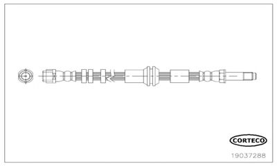 Brake Hose CORTECO 19037288