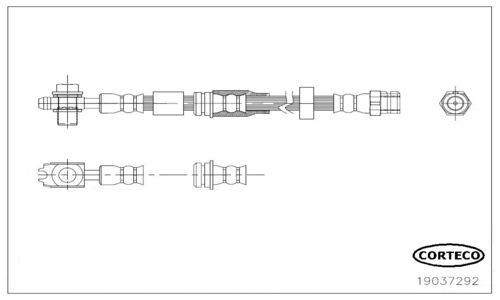CORTECO 19037292 Brake Hose
