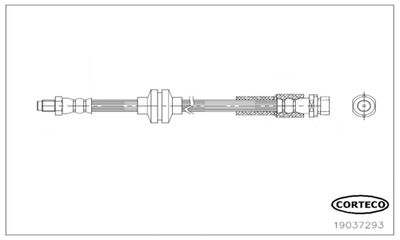 Brake Hose CORTECO 19037293