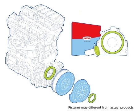 CORTECO 19134557 Shaft Seal Set, clutch