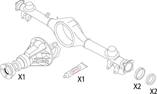CORTECO 19536214 Gasket Set, differential
