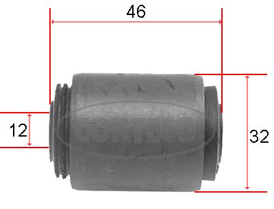 CORTECO 21652438 Mounting, control/trailing arm