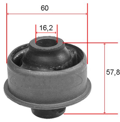 CORTECO 21652805 Mounting, control/trailing arm