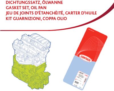 Gasket Kit, crankcase CORTECO 428500P