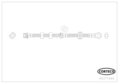 Brake Hose CORTECO 49371449
