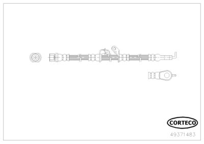 Brake Hose CORTECO 49371483