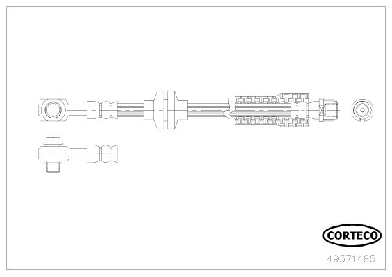 CORTECO 49371485 Brake Hose
