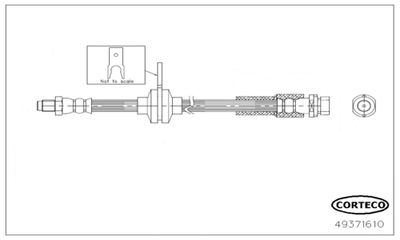 Brake Hose CORTECO 49371610
