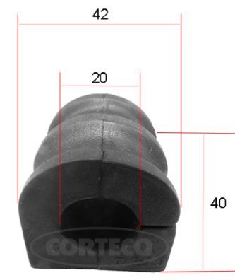 CORTECO 49371657 Mounting, stabiliser bar