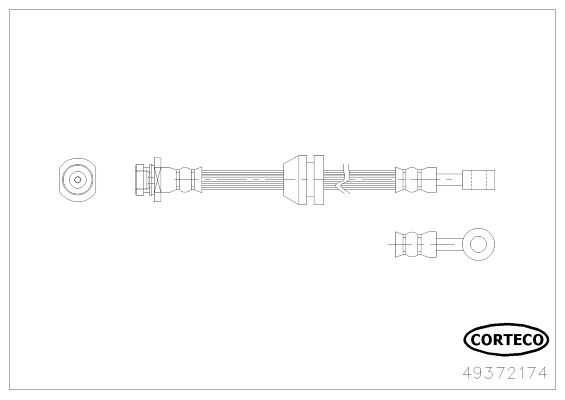 CORTECO 49372174 Brake Hose