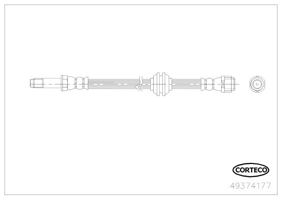 CORTECO 49374177 Brake Hose