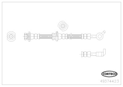 Brake Hose CORTECO 49374423