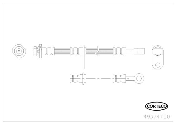 CORTECO 49374750 Brake Hose