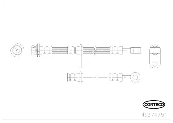 CORTECO 49374751 Brake Hose