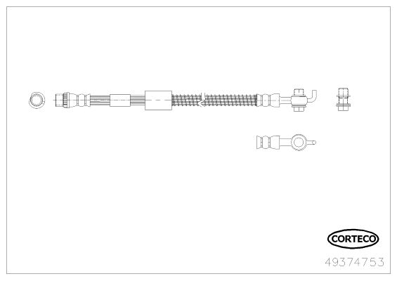 CORTECO 49374753 Brake Hose
