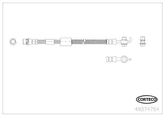 CORTECO 49374754 Brake Hose