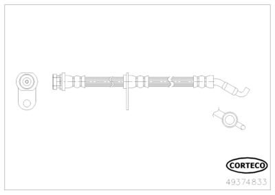 Brake Hose CORTECO 49374833