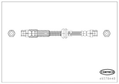 Brake Hose CORTECO 49378448